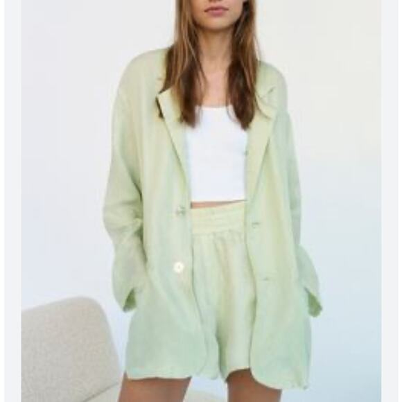 Nwt- Zara 100% Lyocel blazer- S/M - Picture 1 of 5